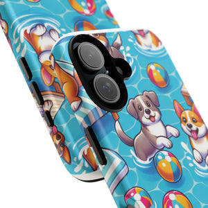 Pool Party Dog Phone Case for iPhone16