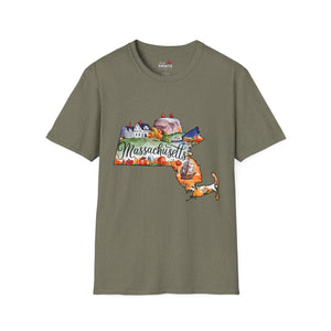 Massachusetts Graphic Softstyle T-Shirt
