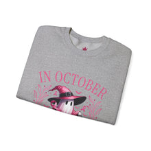 Load image into Gallery viewer, Breast Cancer Awareness Pink Ghost Sweatshirt