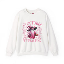 Load image into Gallery viewer, Breast Cancer Awareness Pink Ghost Sweatshirt