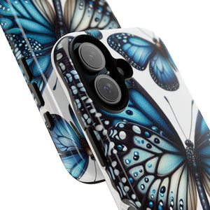 Blue Butterfly Phone Case for iPhone 16
