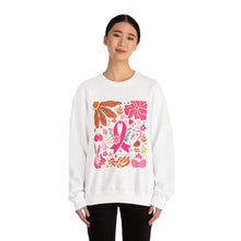 Load image into Gallery viewer, Breast Cancer Awareness Boho Crewneck Sweatshirt