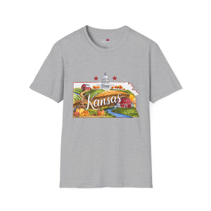 Kansas Graphic Softstyle T-Shirt