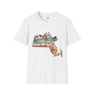 Massachusetts Graphic Softstyle T-Shirt