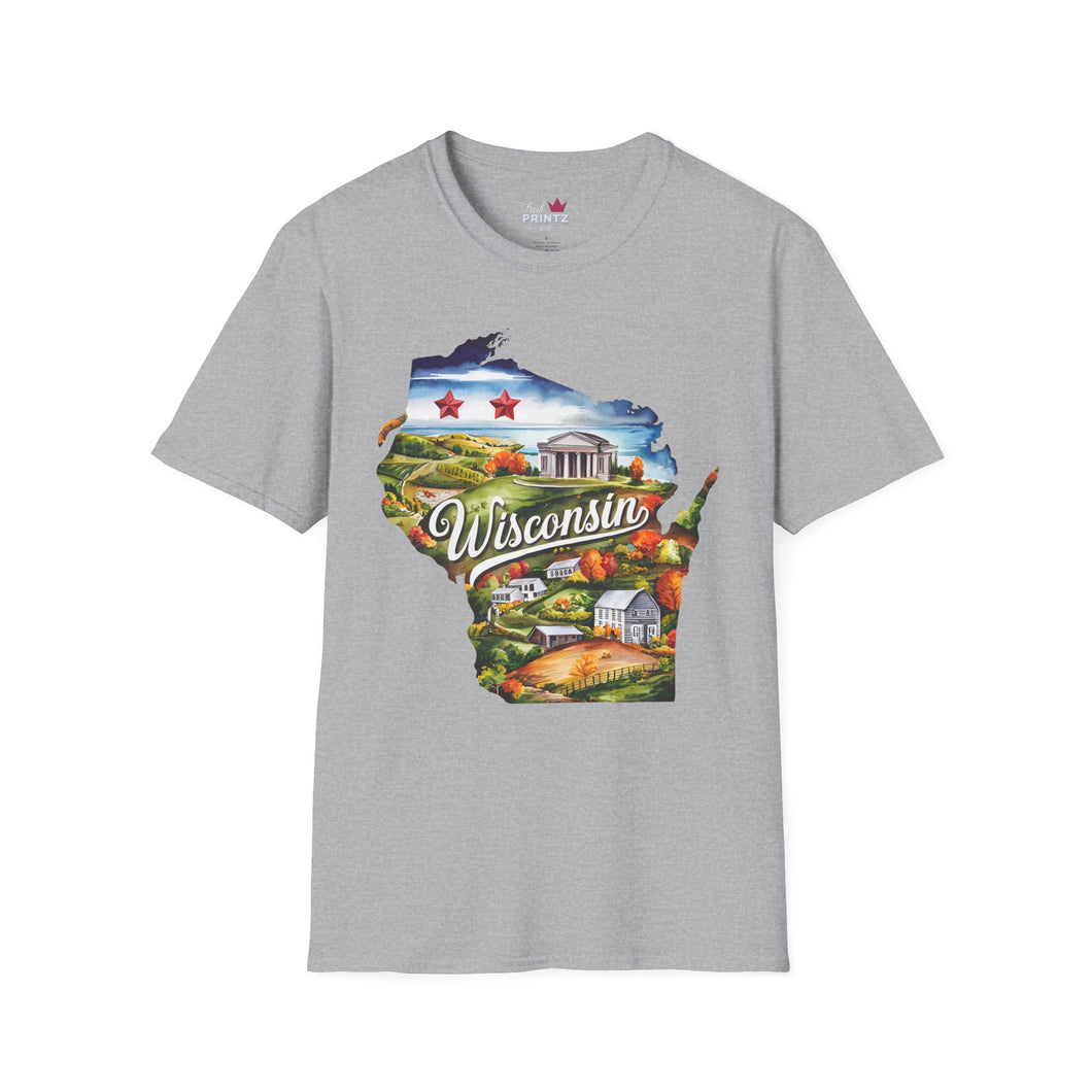 Wisconsin Graphic Softstyle T-Shirt