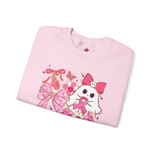 Load image into Gallery viewer, Breast Cancer Awareness with Ghost Crewneck Sweatshirt