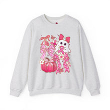 Load image into Gallery viewer, Breast Cancer Awareness with Ghost Crewneck Sweatshirt