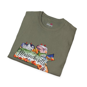 Massachusetts Graphic Softstyle T-Shirt
