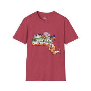 Massachusetts Graphic Softstyle T-Shirt