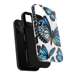 Blue Butterfly Phone Case for iPhone 16
