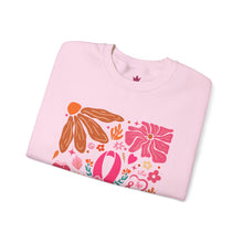 Load image into Gallery viewer, Breast Cancer Awareness Boho Crewneck Sweatshirt