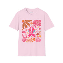 Load image into Gallery viewer, Breast Cancer Awareness Boho Softstyle T-Shirt