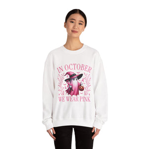 Breast Cancer Awareness Pink Ghost Sweatshirt