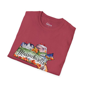 Massachusetts Graphic Softstyle T-Shirt