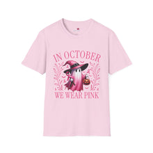 Load image into Gallery viewer, Breast Cancer Awareness Pink Ghost Softstyle T-Shirt