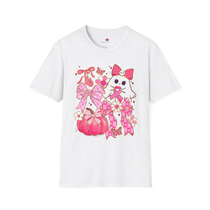 Breast Cancer Awareness with Ghost Soft T-Shirt