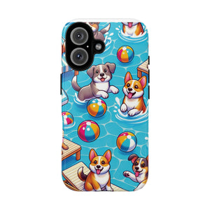 Pool Party Dog Phone Case for iPhone16