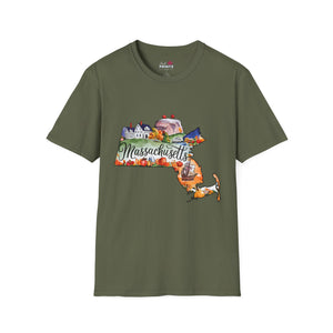 Massachusetts Graphic Softstyle T-Shirt
