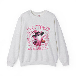 Breast Cancer Awareness Pink Ghost Sweatshirt