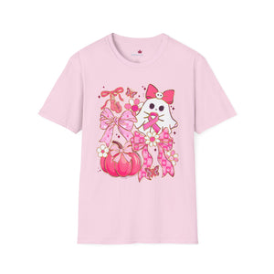 Breast Cancer Awareness with Ghost Soft T-Shirt