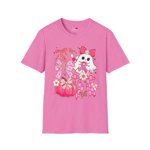 Breast Cancer Awareness with Ghost Soft T-Shirt