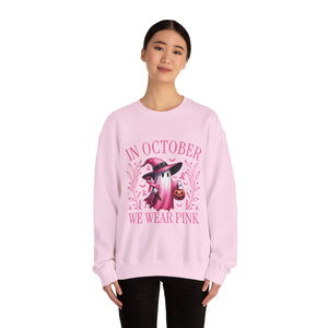 Breast Cancer Awareness Pink Ghost Sweatshirt