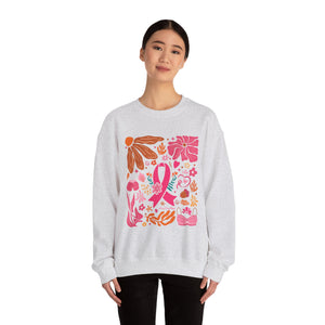 Breast Cancer Awareness Boho Crewneck Sweatshirt