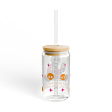 Load image into Gallery viewer, Dead Inside but Still Need Coffee 16oz Sipper Glass with Straw and Lid