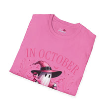 Load image into Gallery viewer, Breast Cancer Awareness Pink Ghost Softstyle T-Shirt