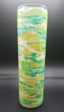 Load image into Gallery viewer, Green &amp; Teal Glitter 32oz Skinny Tumbler